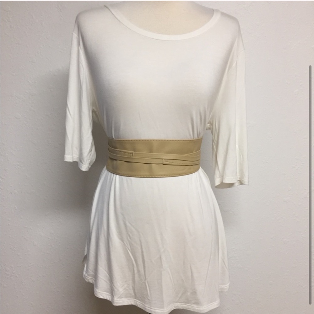 BRAND NEW Yay Cinch Cream Long Obi Belt